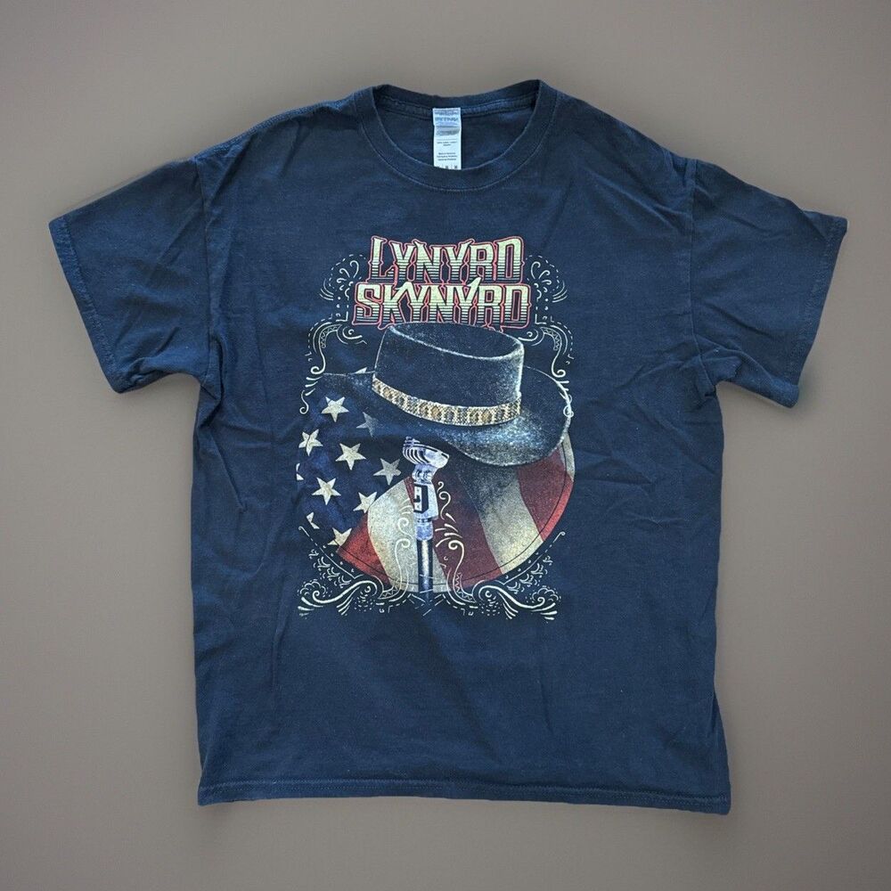 LYNARD SKYNYRD Black Graphic Tshirt Size Med Good Used Condition